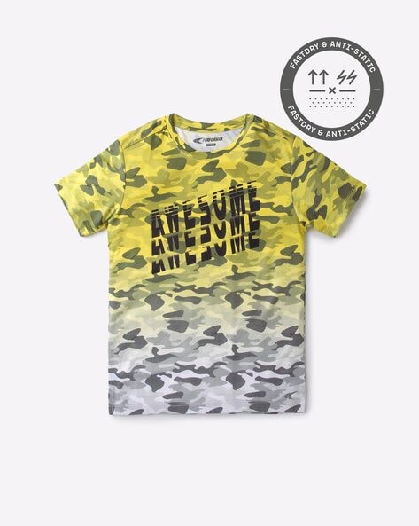 yellow camo shirt