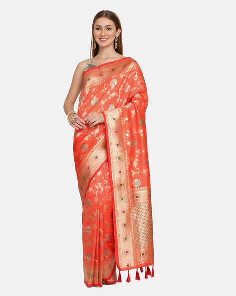 Party Wear Bombay Printed Silk Sarees, With blouse piece, 6.30 Meter at Rs  1650 in Delhi