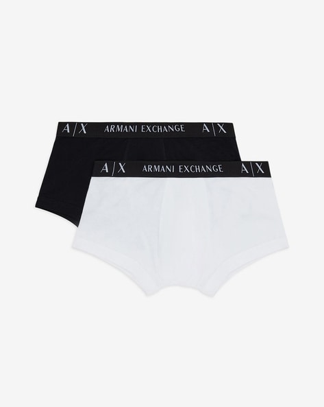 Buy Black & White Boxers for Men by ARMANI EXCHANGE Online 