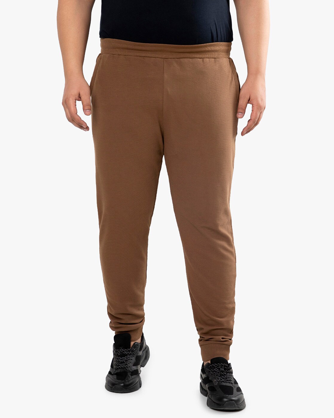 brown track pants mens