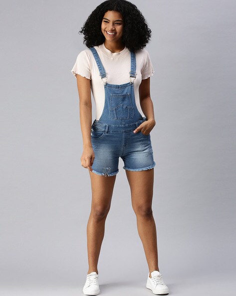 Shop Dungarees for Women Online | Denim & Casual Dungarees | Kraus Jeans