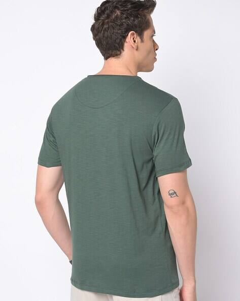Buy Dark Green Tshirts for Men by DUKE 