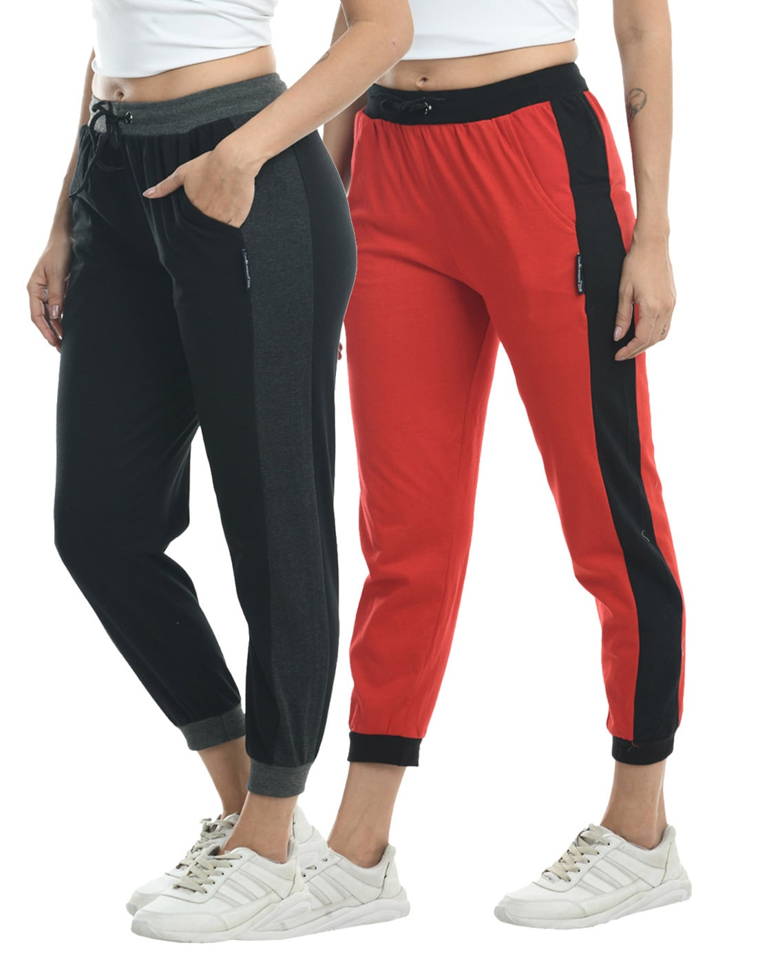 Buy Ruggstar branded Dryfit Lycra track pant for menBlack Red ZipperBlack  White Zipper Online at Shopclues
