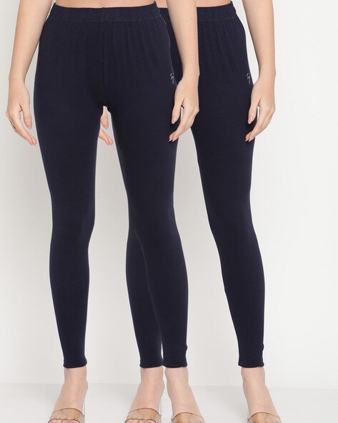 Buy Navy blue Leggings for Women by Hummel Online | Ajio.com