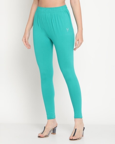 Buy Turquoise blue Leggings for Women by Tag 7 Plus Online