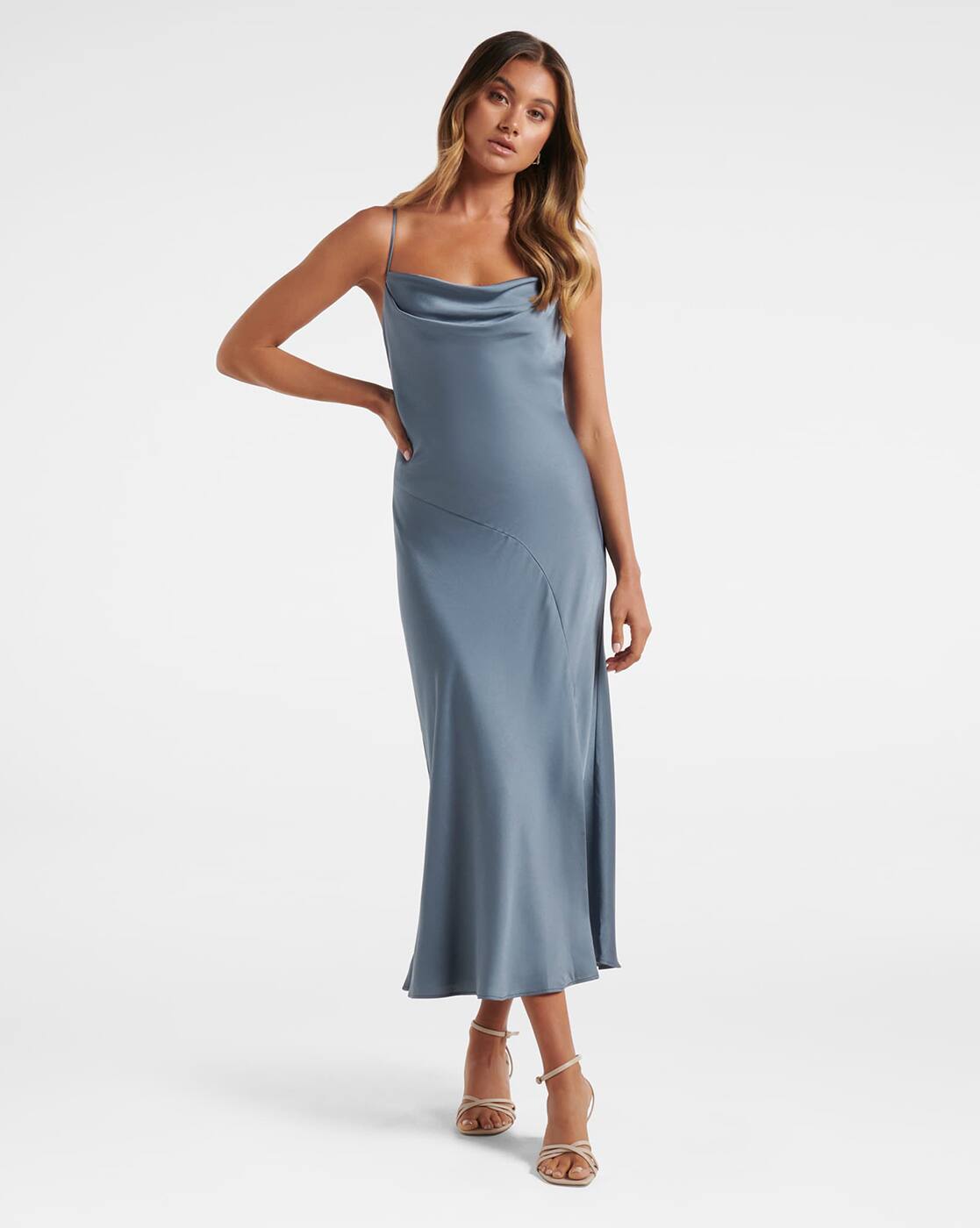Buy Dusty Blue Dresses for Women by 