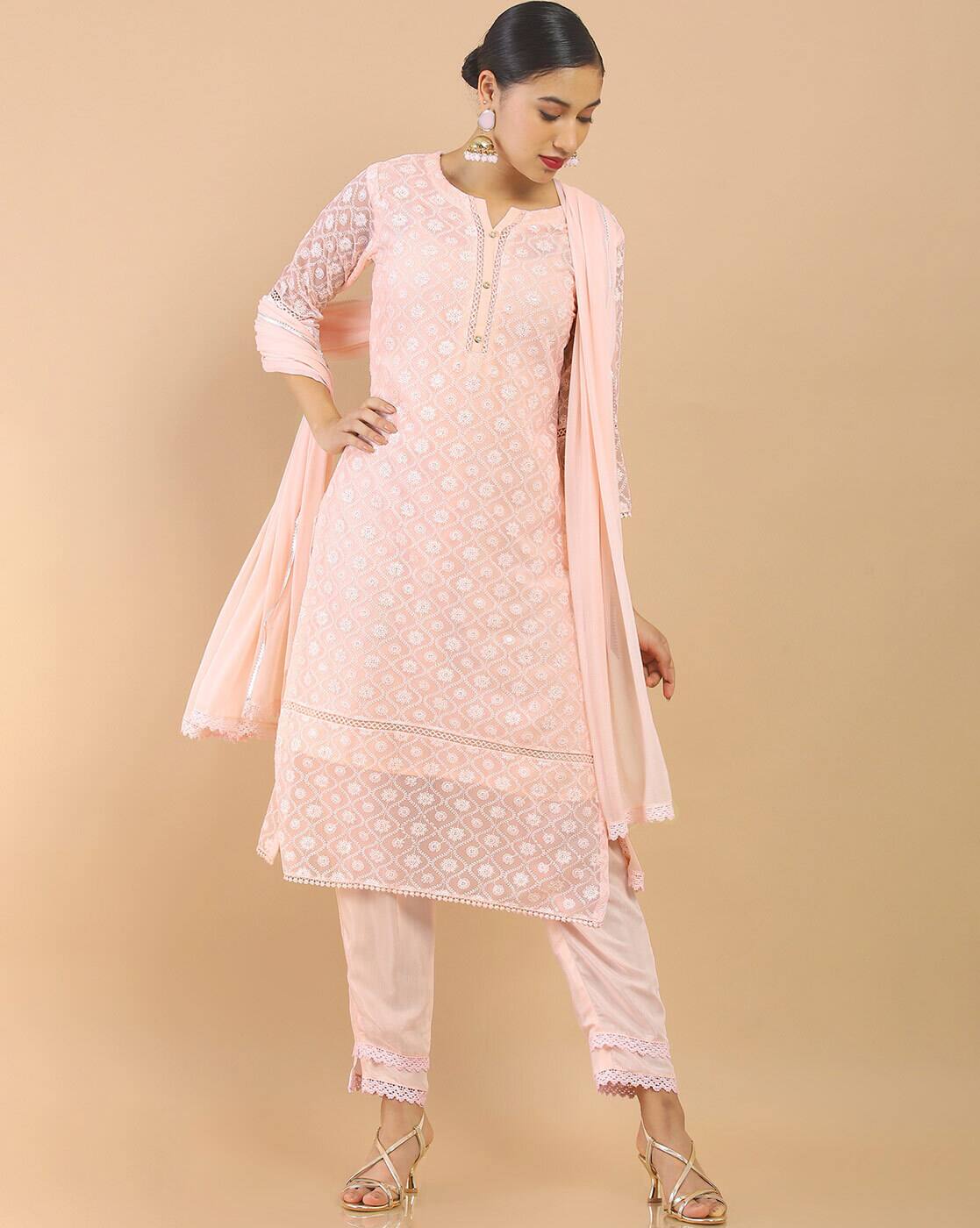 Buy Pink Kurta Suit Sets for Women by 
