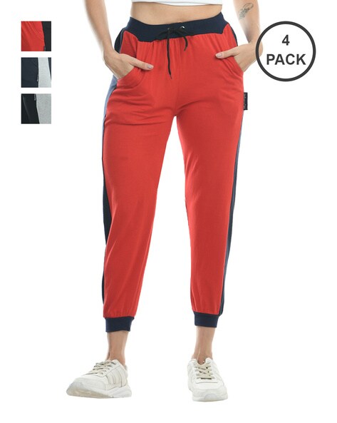Buy Black Track Pants for Women by Q - RIOUS Online | Ajio.com