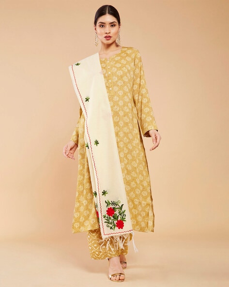 Floral Cotton Dupatta Price in India