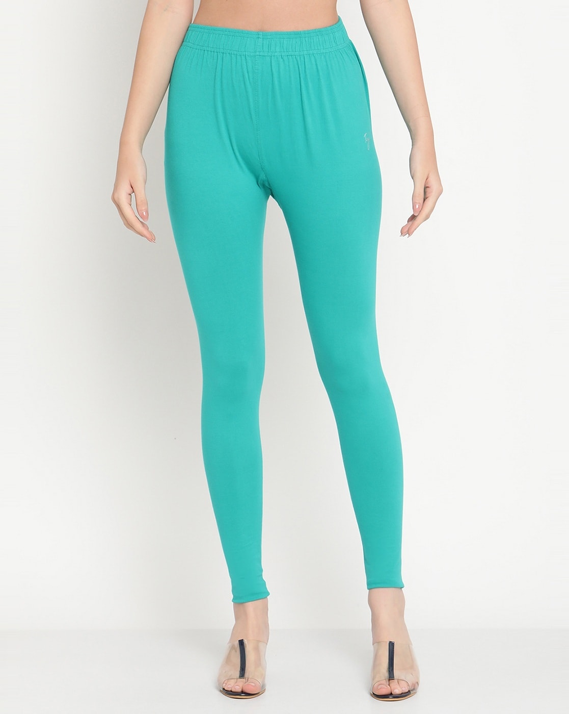 Indian Ladies Turquoise Color Skin Friendly Cotton Lycra Plain Casual  Leggings at Best Price in Bengaluru | Divine Grace Clothing