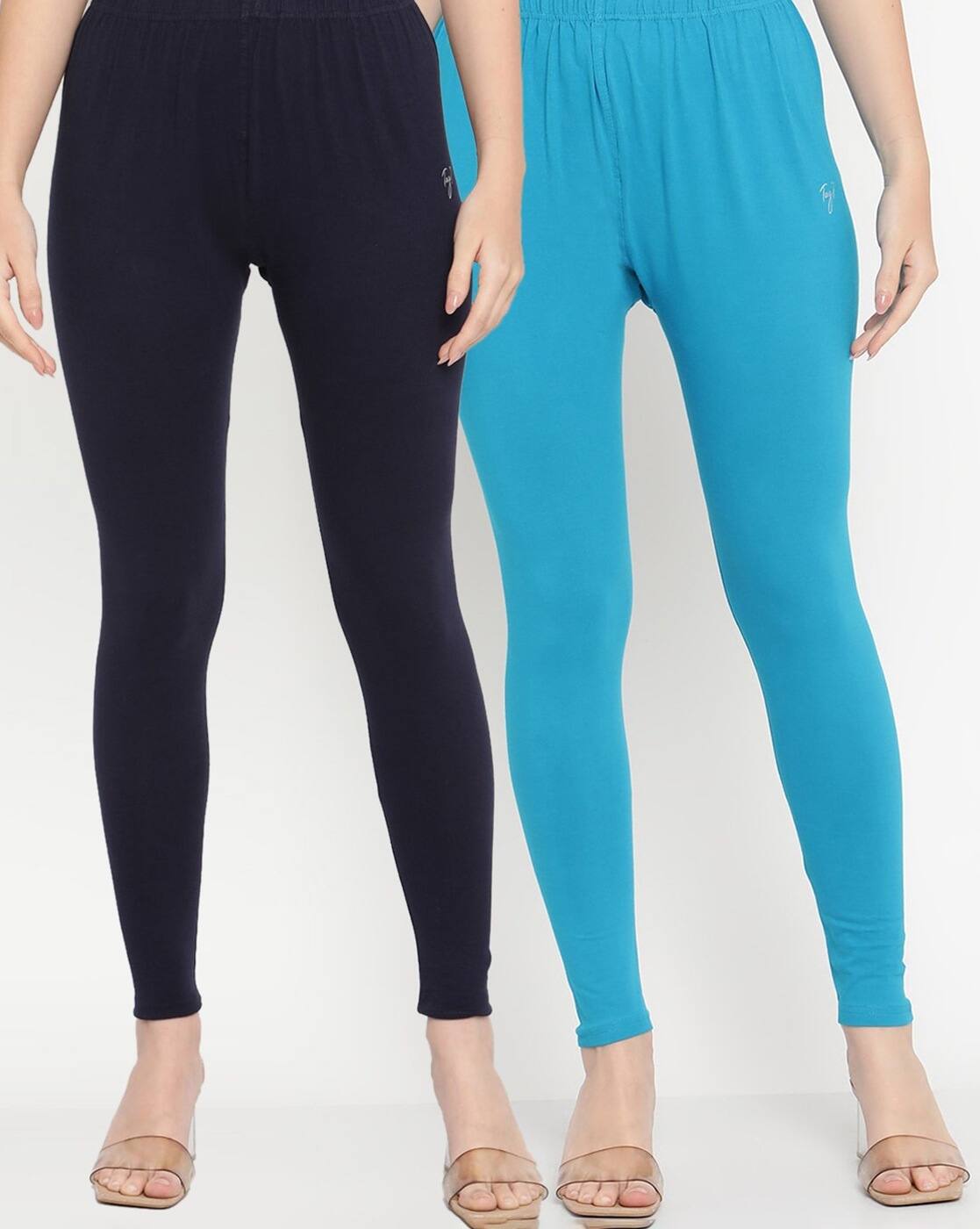 Buy Blue \u0026 Navy Leggings for Women by 