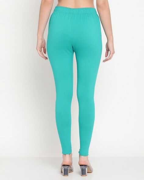 Buy Turquoise blue Leggings for Women by Tag 7 Plus Online