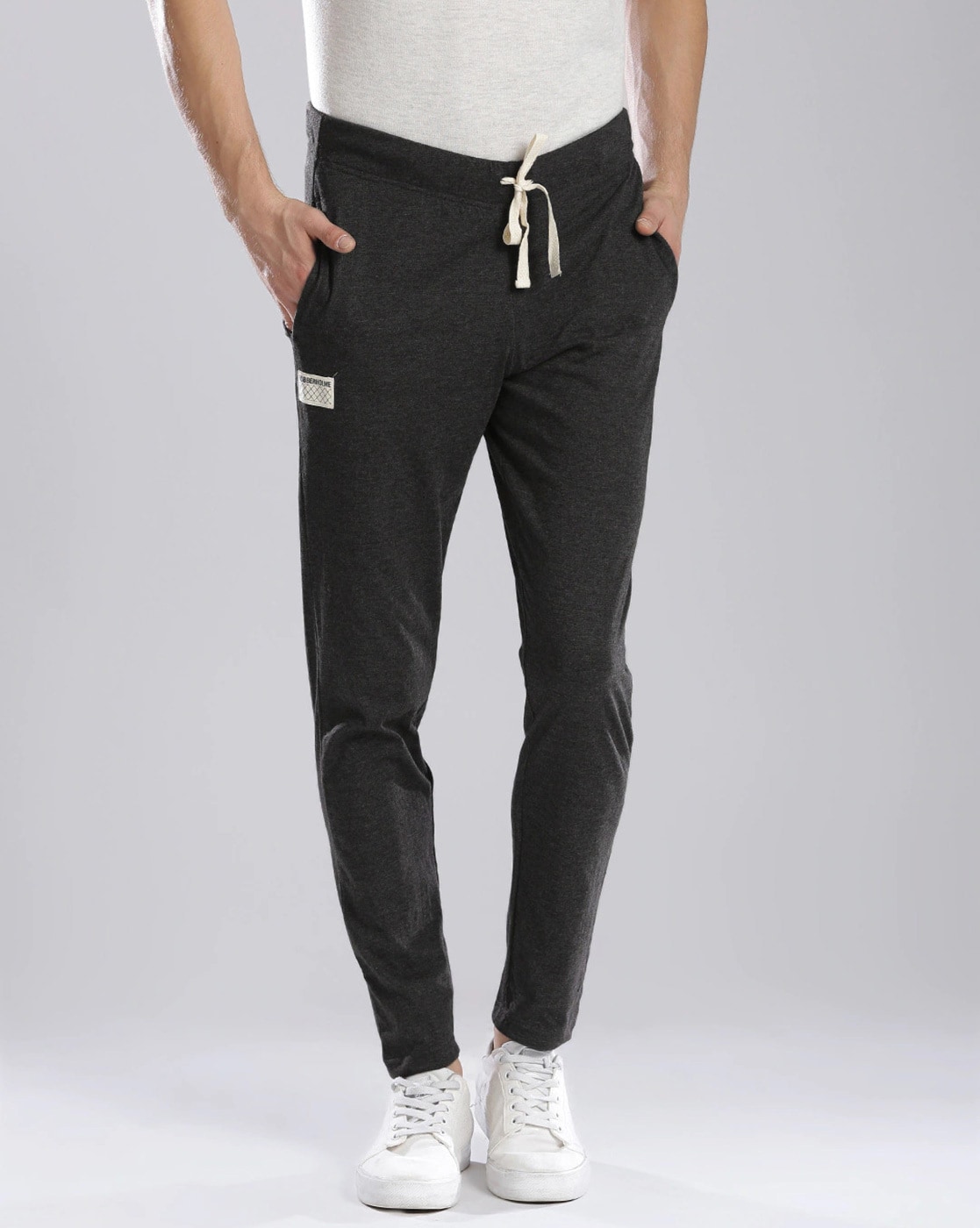 Buy Slim Fit Track Pants with Side Piping Online at Best Prices in India   JioMart