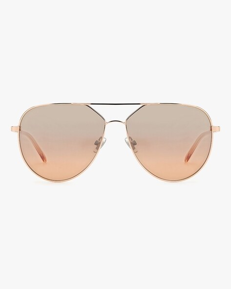 Ace Aviator Sunglasses in Light Gold frame by LINDA FARROW – LINDA FARROW  (INT'L)