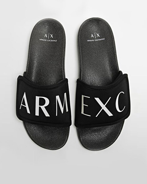 Buy Black Sandals for Men by ARMANI EXCHANGE Online Ajio