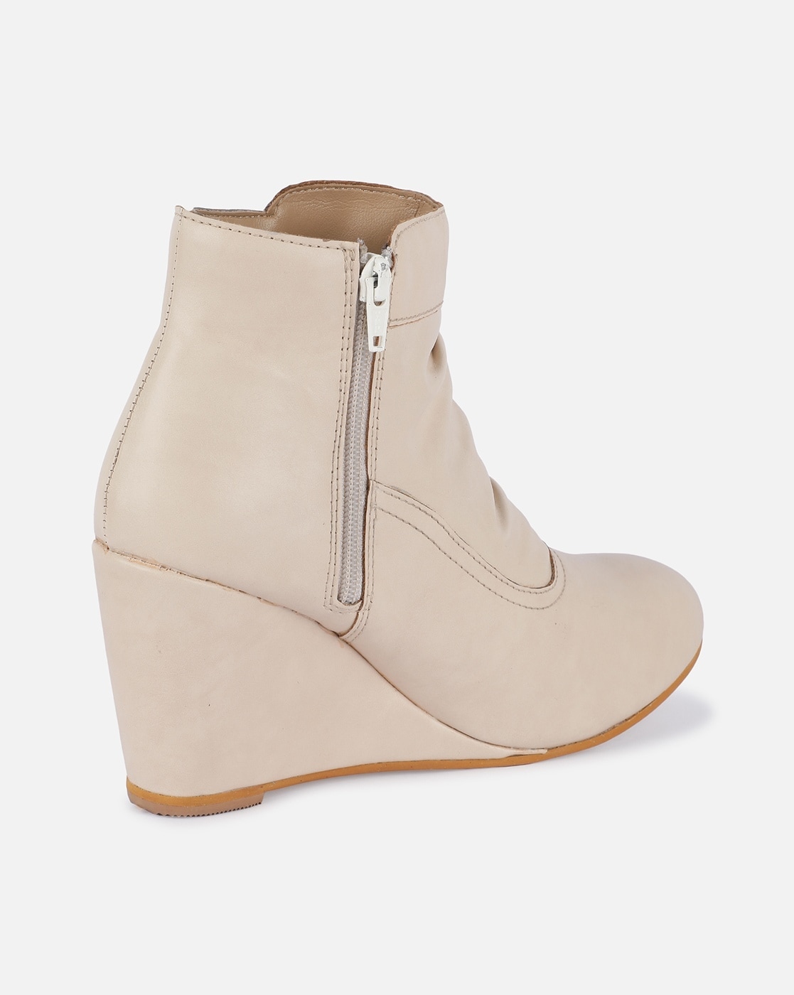 Wedge Heel Ankle Length Boots