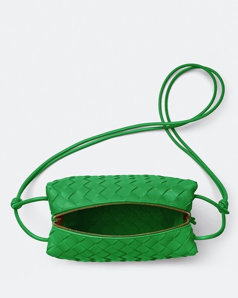 Bottega Veneta Mini Loop Cross Body Bag - Green for Women