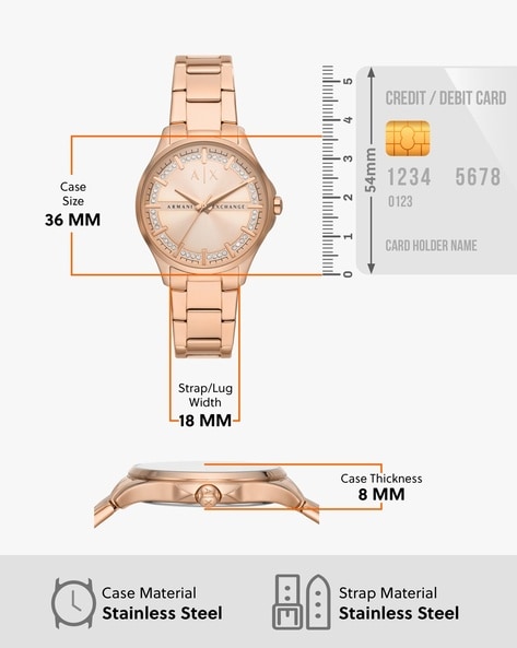 Buy Rose Gold Watches for Women by ARMANI EXCHANGE Online Ajio