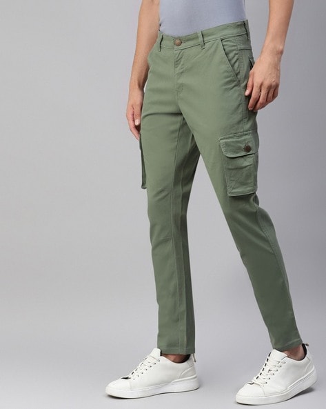 Buy Sage Green Trousers & Pants for Men by Hubberholme Online