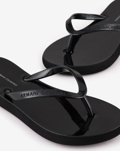 Armani flip 2025 flops womens