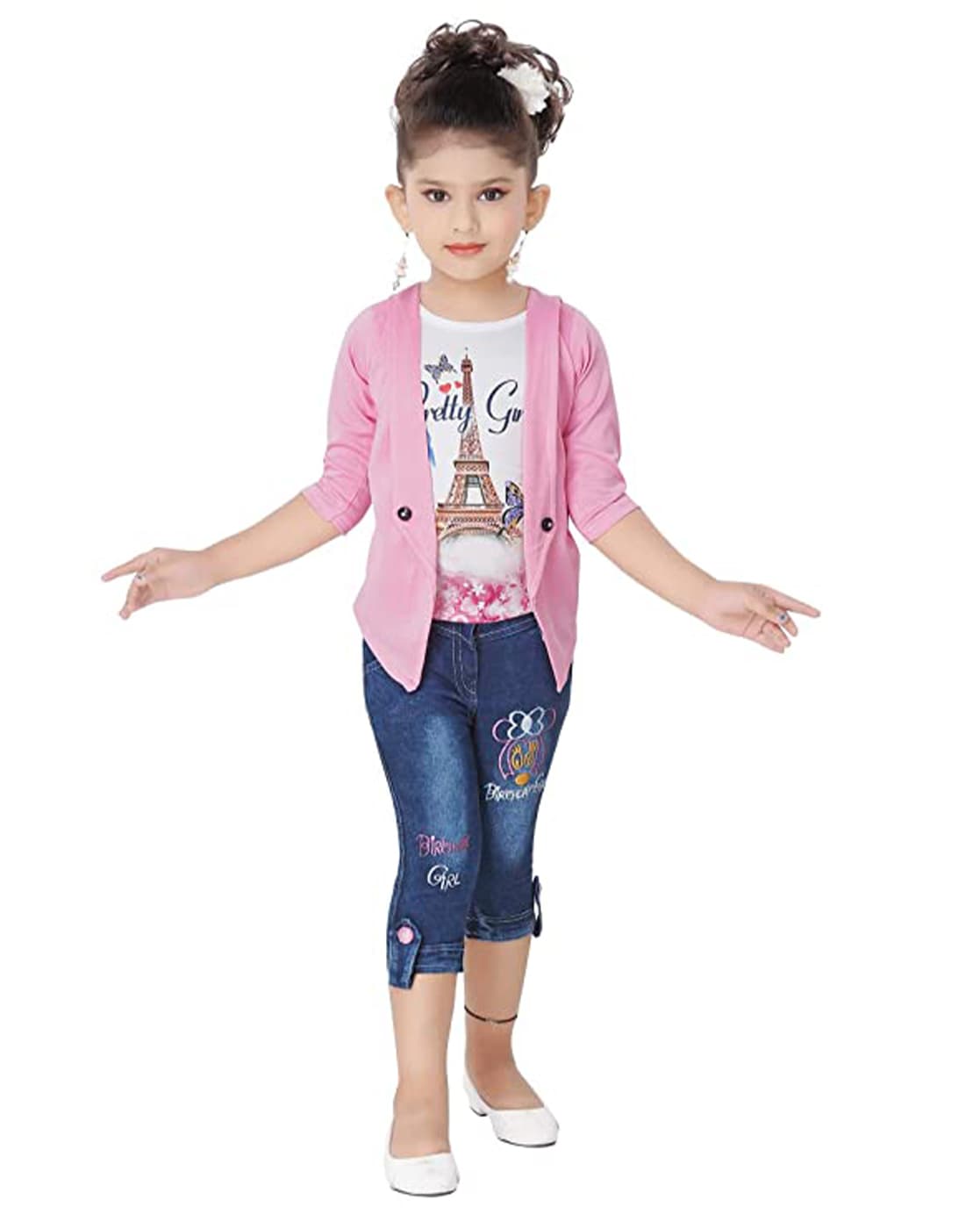 Buy online Girls Shirt Collar Solid Denim Regular Jackets from winterwear  for Women by Spyby for ₹1839 at 26% off | 2024 Limeroad.com