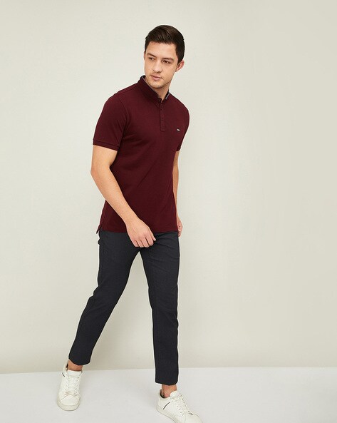 Buy Black Trousers & Pants for Men by CODE BY LIFESTYLE Online