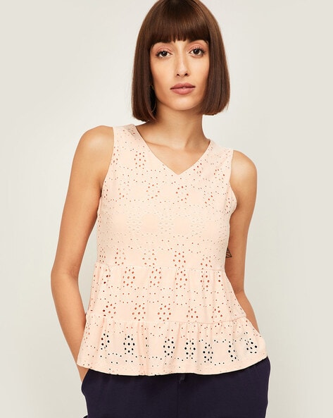 Buy Pink Tops for Women by Ginger by Lifestyle Online | Ajio.com