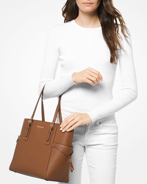 Used] Michael Kors tote bag 2WAY shoulder bag canvas x leather