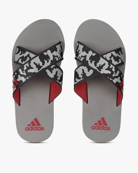 Adidas Distincto M Camo Print Flip-Flops