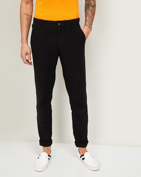 New Look Skinny Fit Pants With Side Stripe In Navy in Blue for Men | Lyst