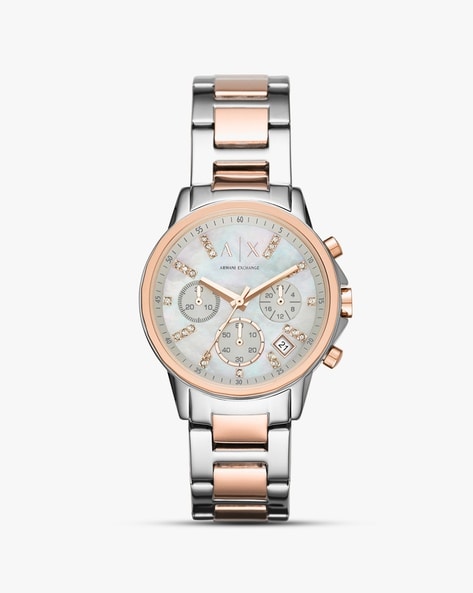 Armani exchange women's watch silver hotsell