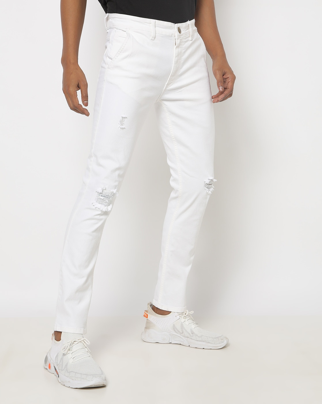 guess white jeans mens