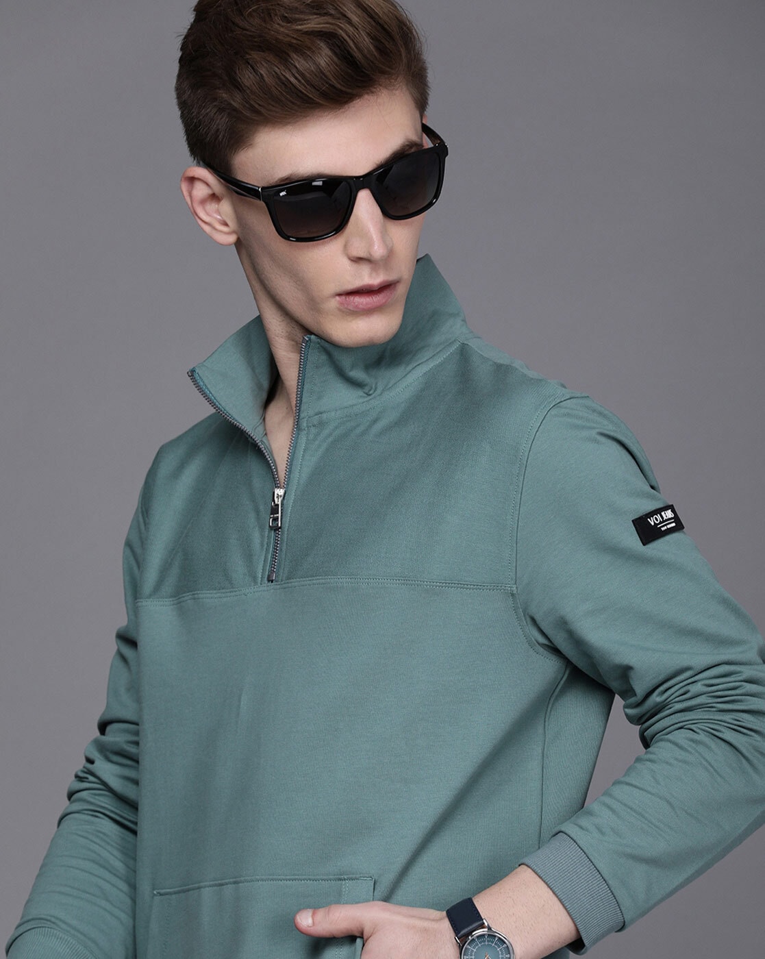 Buy Green Sweatshirt Hoodies for Men by VOI JEANS Online Ajio