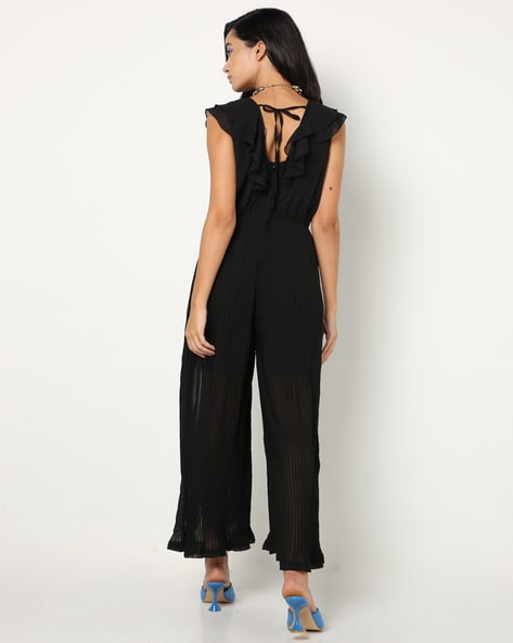 Womens jumpsuit best sale with overlay