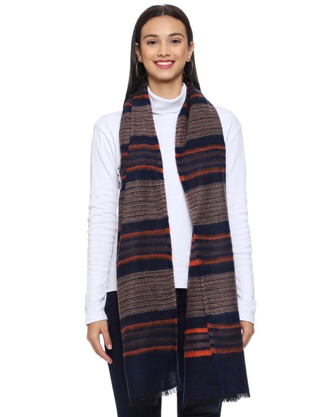 Striped Muffler with Tassels Price in India