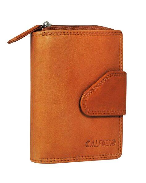 CALFNERO Genuine Leather Zip-Around Wallet