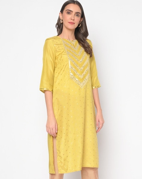 PC FAB Women's Rayon Printed Regular Anarkali Kurti Light Green :  Amazon.in: Fashion