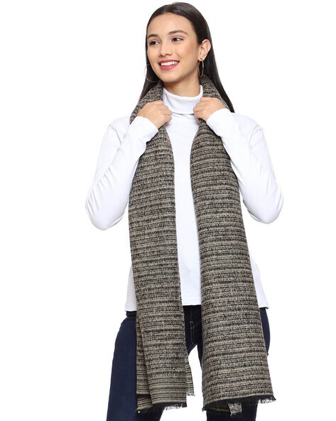 Striped Muffler with Tassels Price in India