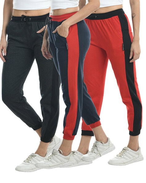 Buy Multicoloured Track Pants for Women by INDIWEAVES Online