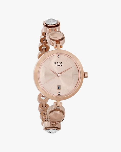 Titan ladies clearance rose gold watches