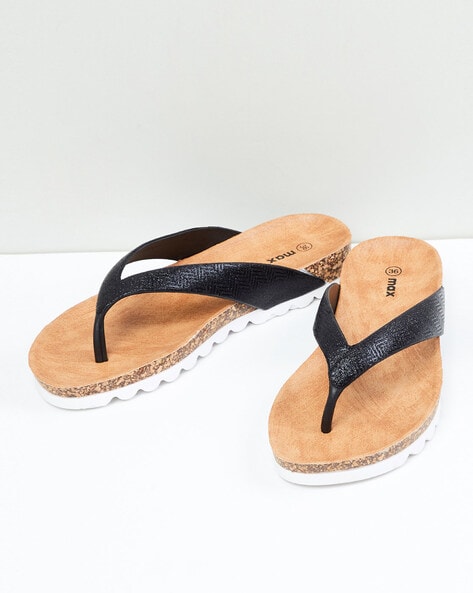 Buy BLACK Flip Flop & Slippers for Women by max Online