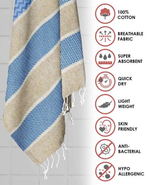 Buy Blue Towels & Bath Robes for Home & Kitchen by Story@home Online