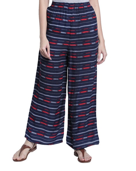 Striped Elasticated Waistband Palazzos Price in India
