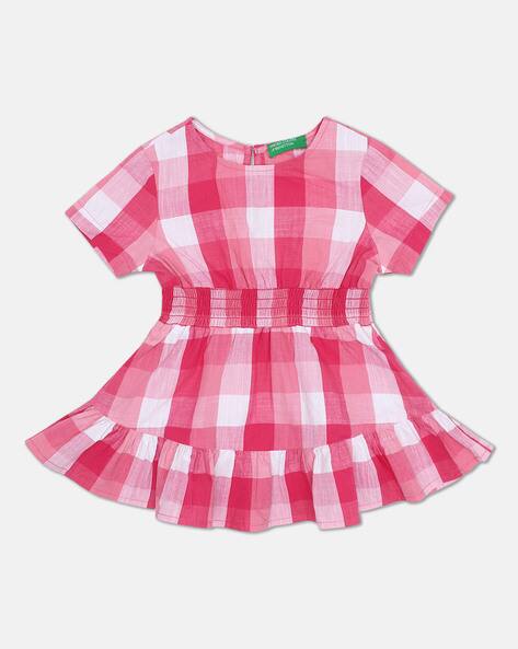 Buy Pink Dresses Frocks for Girls by UNITED COLORS OF BENETTON