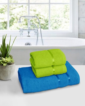 Piatro Cotton Towels Set of 2 Blue