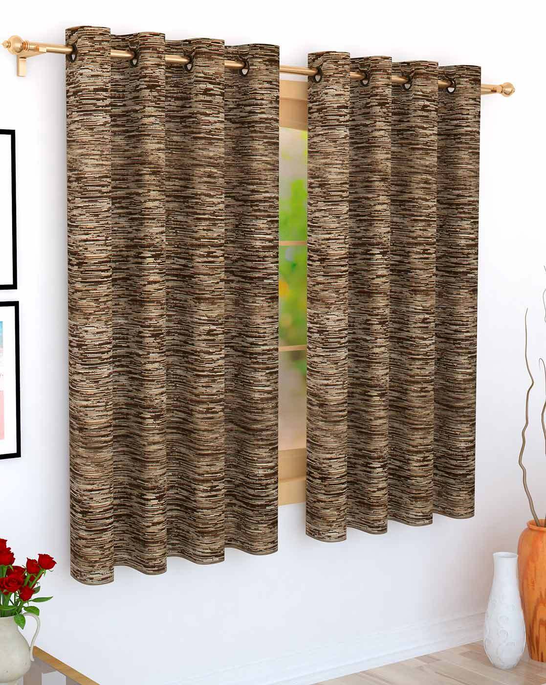 Louis Vuitton Curtains (Brown/Large Print) - BlackMissStores