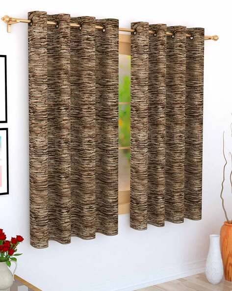 Brown Curtains Accessories For Home Kitchen By Story Online Ajio Com