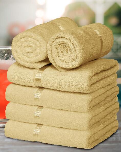 Yellow towel set hot sale