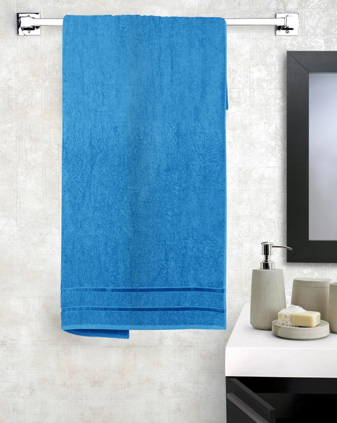 Buy Blue Towels & Bath Robes for Home & Kitchen by Story@home