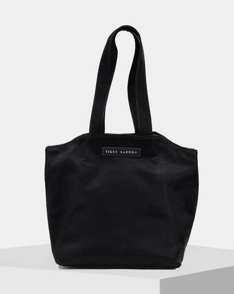 TIGER MARRON Textured Tote Bag